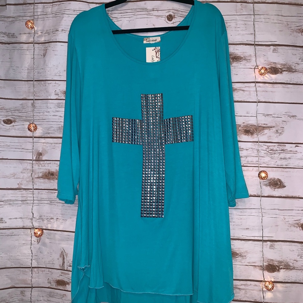 Turquoise Cross Tunic